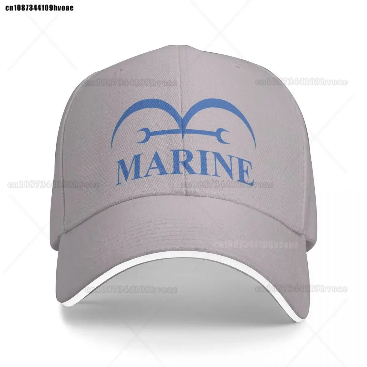One Piece Marine-pet - Antracietgrijs (geborduurd logo)
