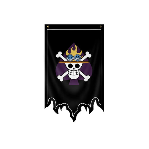 One Piece-vlag - Jolly Roger van Whitebeard (Whitebeard)
