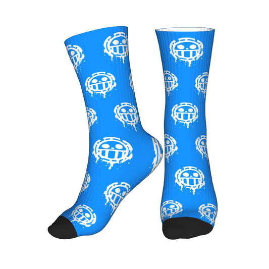 One Piece-sokken - Schedelmotief blauw