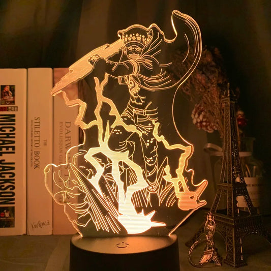 One Piece LED-nachtlamp - Luffy Gear 5 "Zonnegod Nika" (Wit)