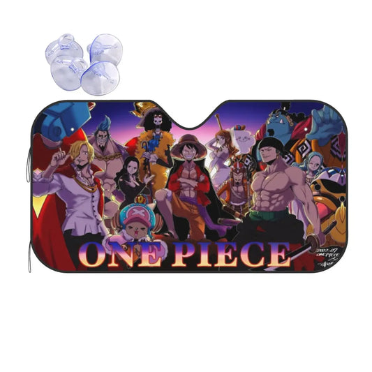 One Piece-zonwering voor de voorruit - Portretten van de bemanning uit de Wano-boog (XXL)