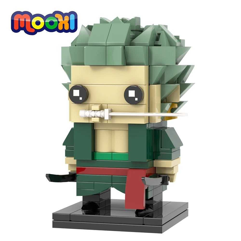 Lego One Piece-figuur - Roronoa Zoro (blokstijl)