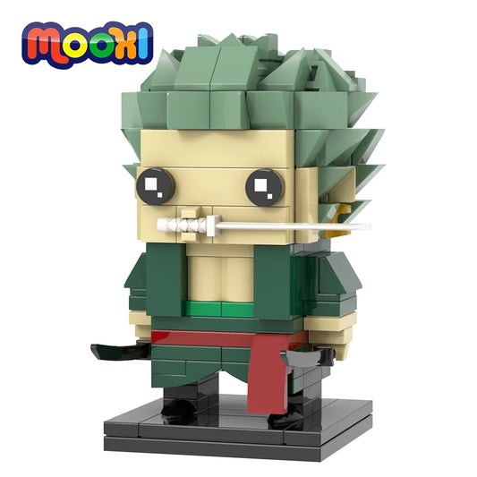 Lego One Piece-figuur - Roronoa Zoro (blokstijl)