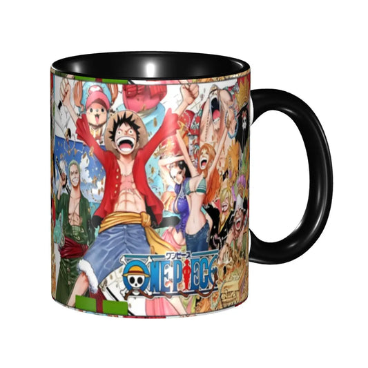 One Piece-mok - volledige bemanning en de Thousand Sunny