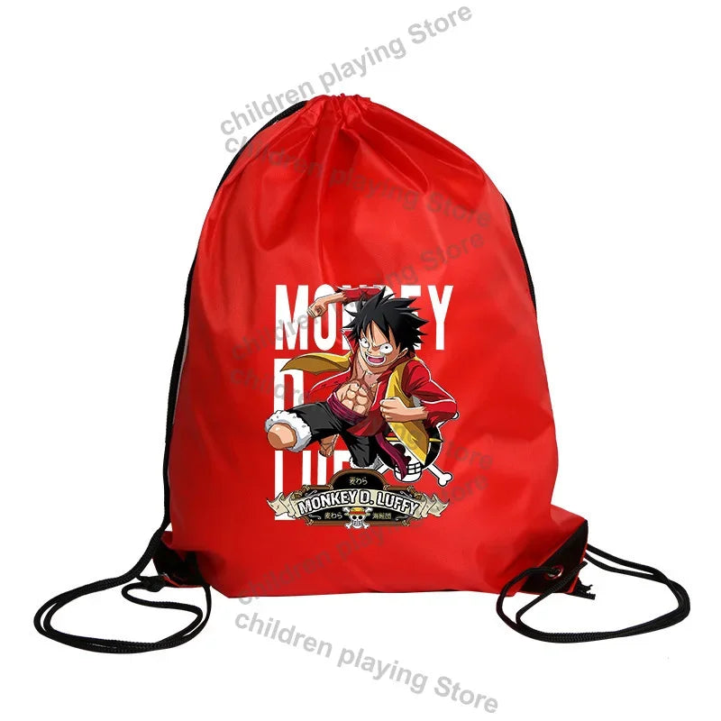 One Piece-koordtas – Rode gezocht-poster van Monkey D. Luffy
