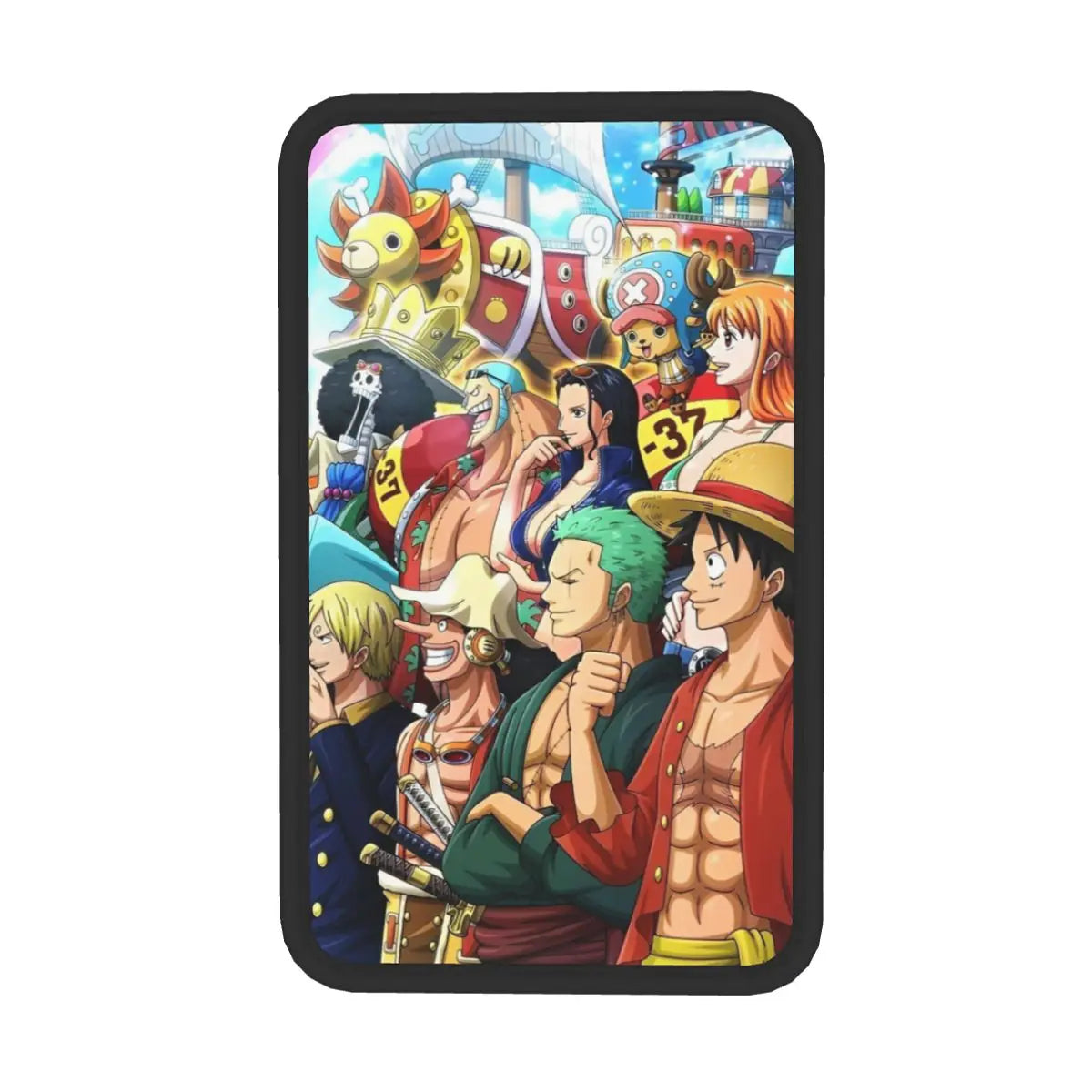 One Piece-armsteunhoes - Collage van de bemanning (levendige kleuren)
