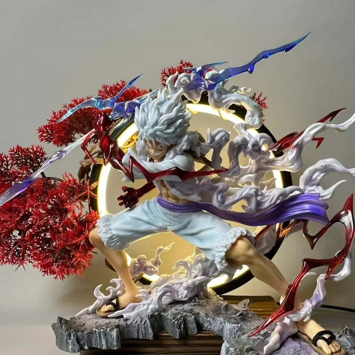 One Piece-figuur - Monkey D. Luffy Gear 4 (paarse aura-effecten)