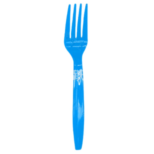 One Piece-vork - herbruikbaar feestbestek (blauw)