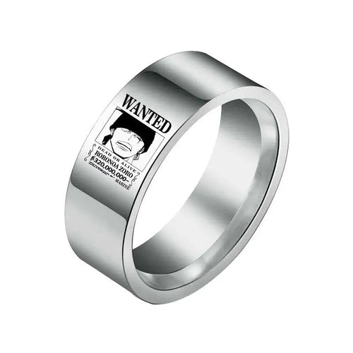 One Piece-ring – Wanted Roronoa Zoro