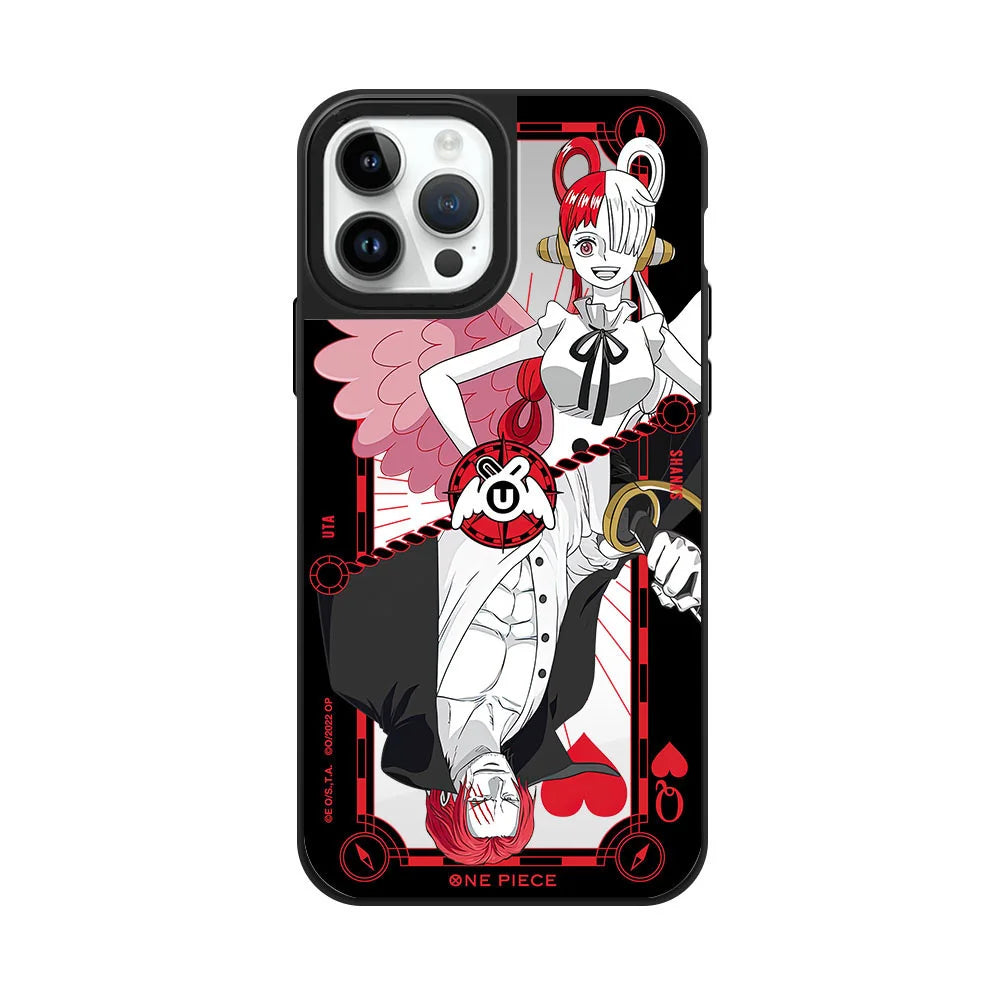 One Piece iPhone-hoesje – meisje en Shanks