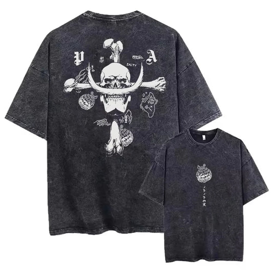 Vintage One Piece-T-shirt – Edward Newgate, Whitebeard (oversized stijl)