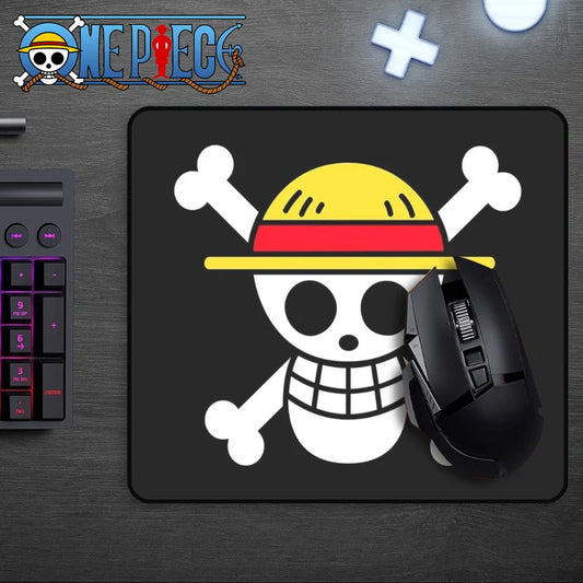 One Piece-muismat – Jolly Roger-logo van de Strohoeden (Klassiek)