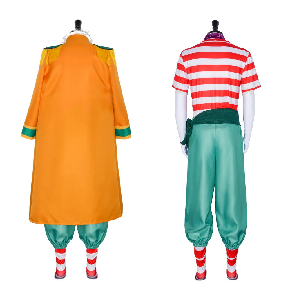 One Piece-cosplaykostuum - Complete outfit van Buggy de Clown