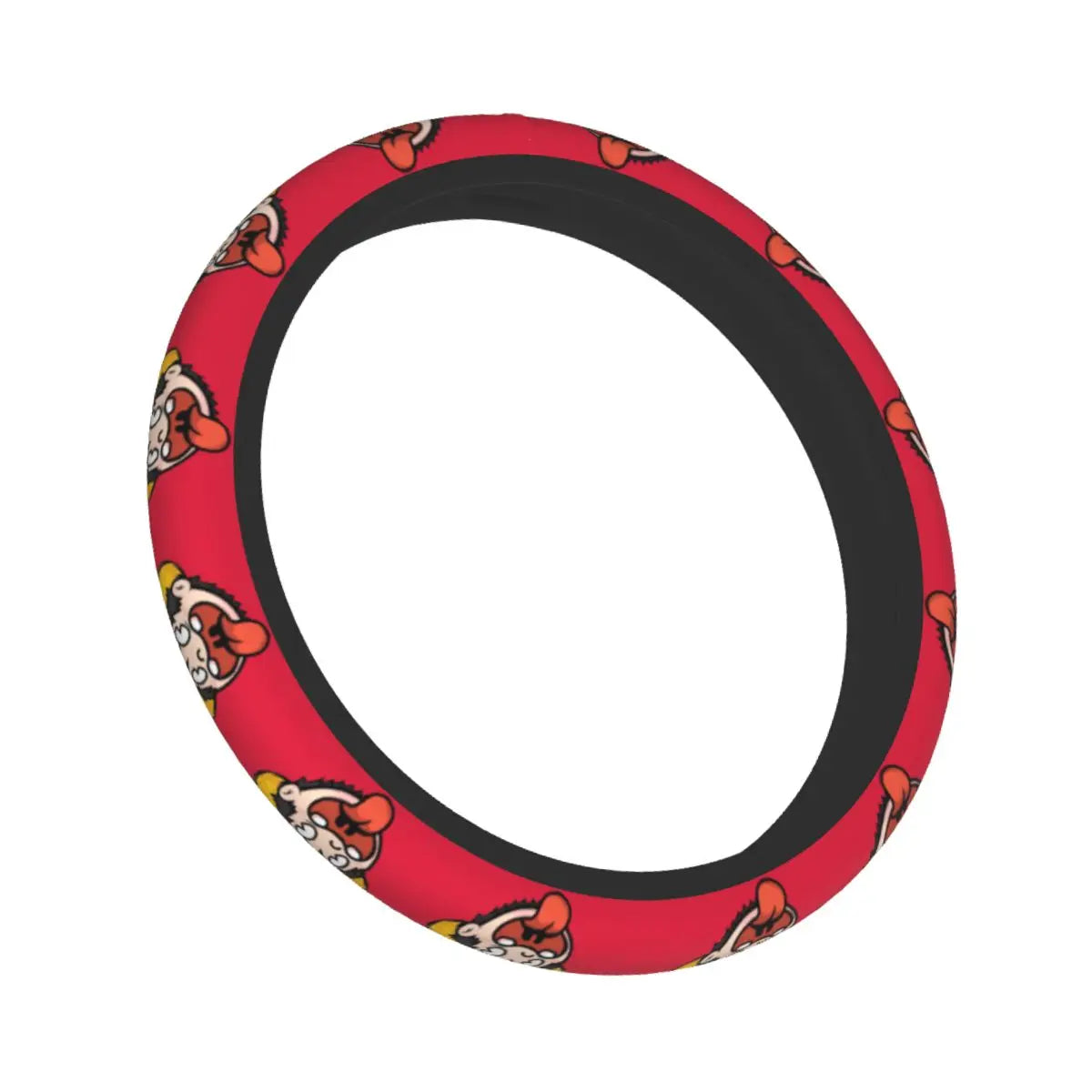One Piece-autostuurhoes – Felrood Luffy-patroon