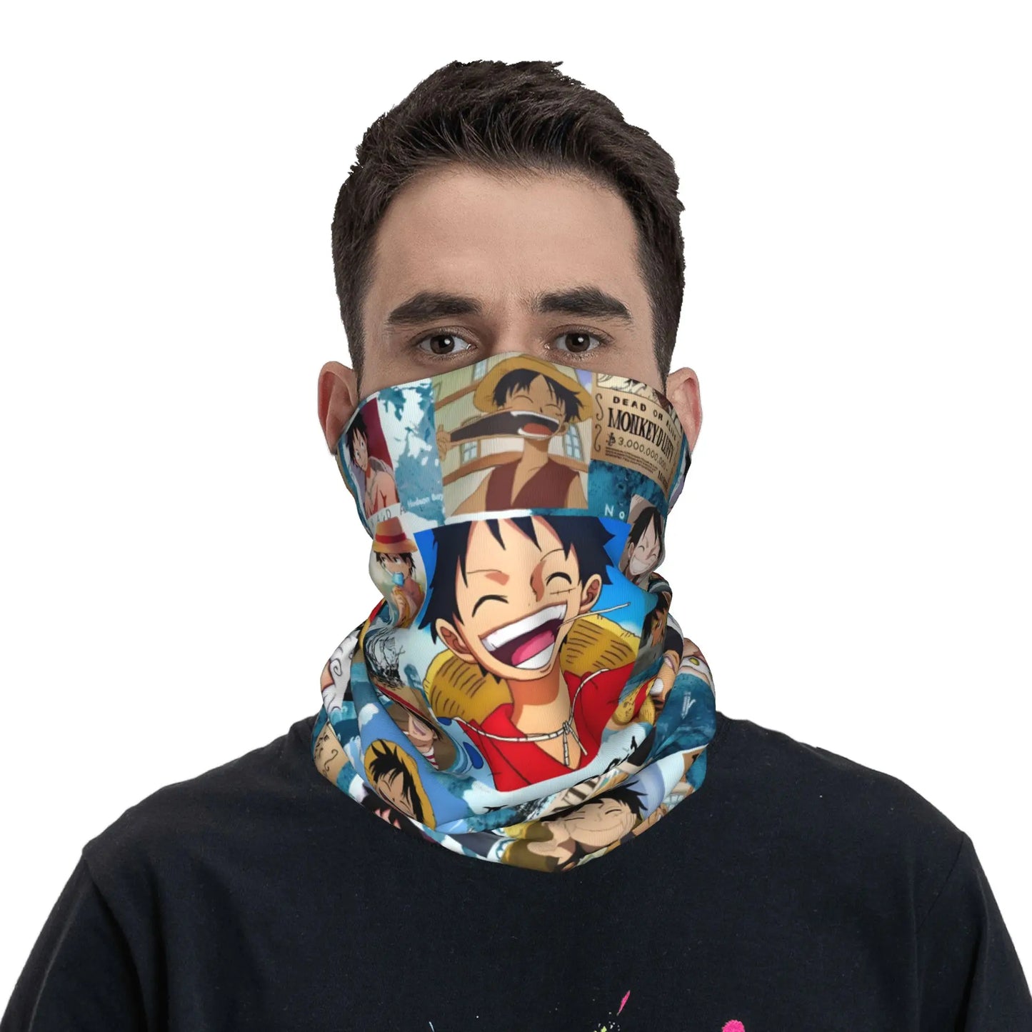 One Piece-bandana - Luffy lichtblauw