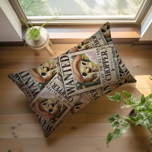 One Piece Wanted-kussensloop - Tony Tony Chopper (Liefhebber van suikerspin)