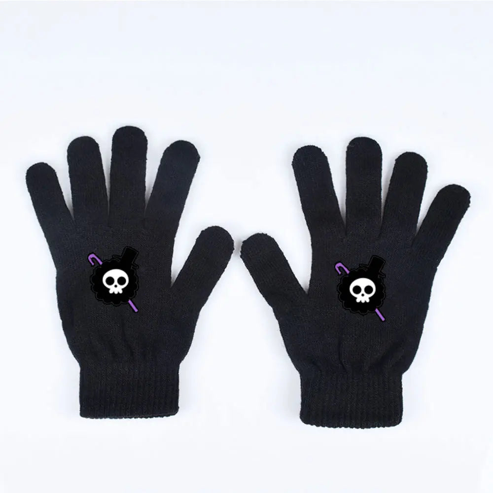 One Piece-handschoenen – Paarse piratenschedel