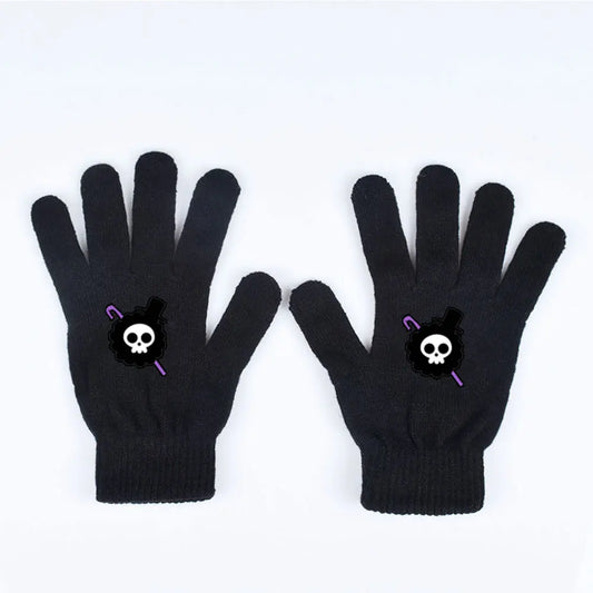 One Piece-handschoenen – Paarse piratenschedel