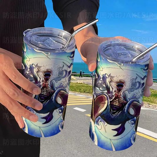 One Piece-drinkfles met rietje – Luffy Gear 4 Boundman Kracht