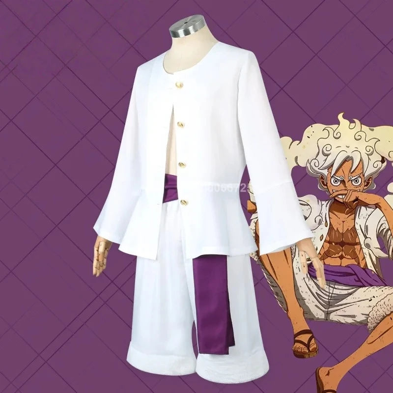 One Piece-cosplaykostuum - Klassieke outfit van Monkey D. Luffy