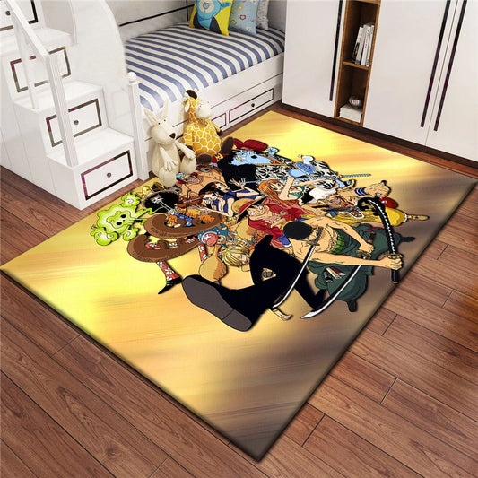 One Piece-tapijt - groepsportret van de Straw Hat-crew