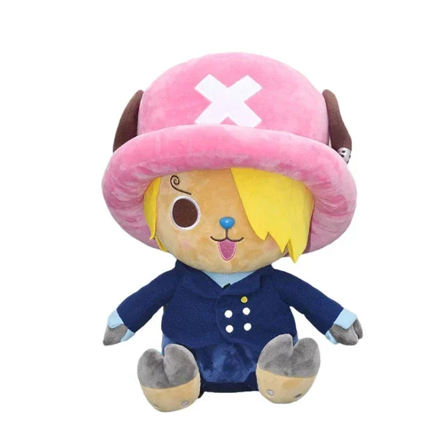 One Piece-knuffel - Sanji Chopper (blauwe outfit uit de collectie)