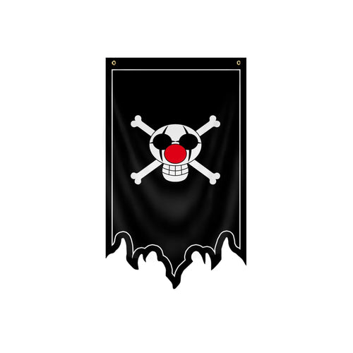 One Piece-vlag - Jolly Roger van Roronoa Zoro (zwaarden)