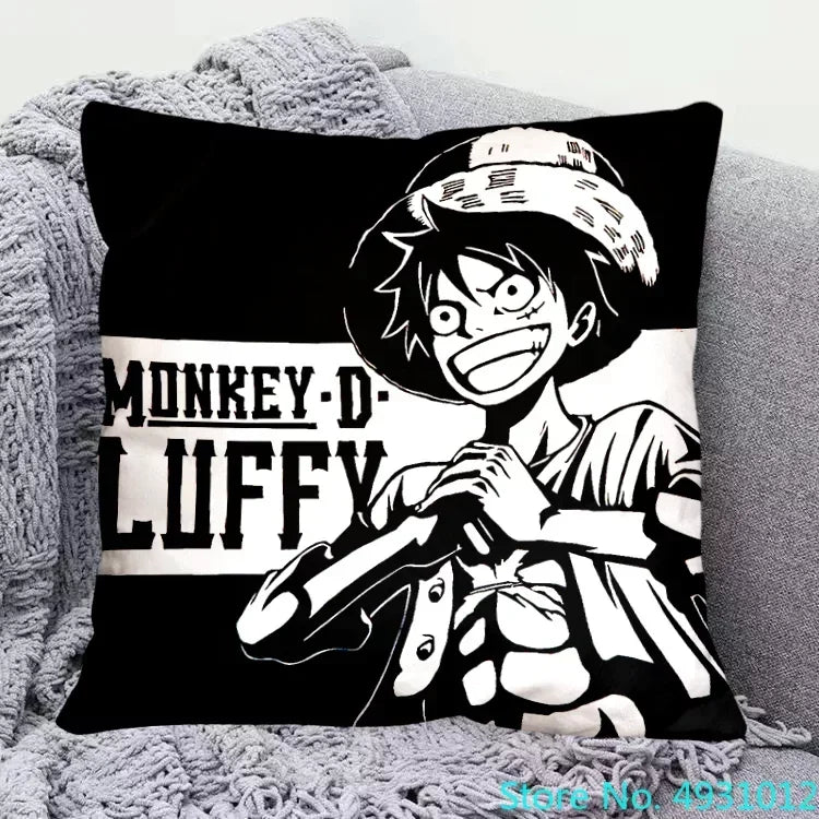 One Piece-kussenhoes - Monkey D. Luffy (schetsstijl)