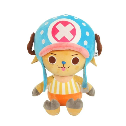 One Piece-knuffel - Tony Tony Chopper (versie met blauwe en roze hoed)