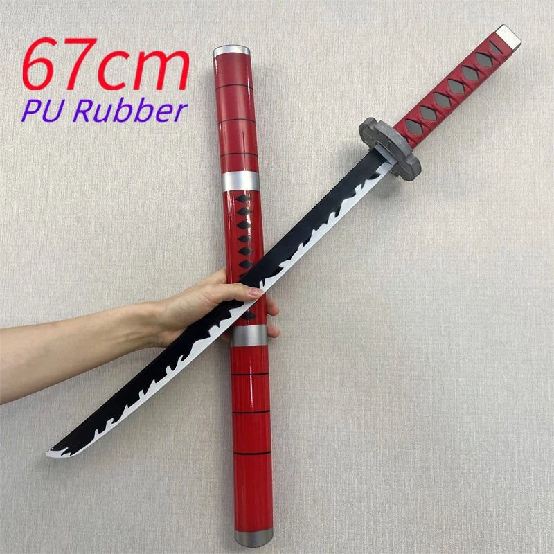 One Piece-cosplaykatana – Zoro’s zwaard Sandai Kitetsu (67cm, PU-schuim)