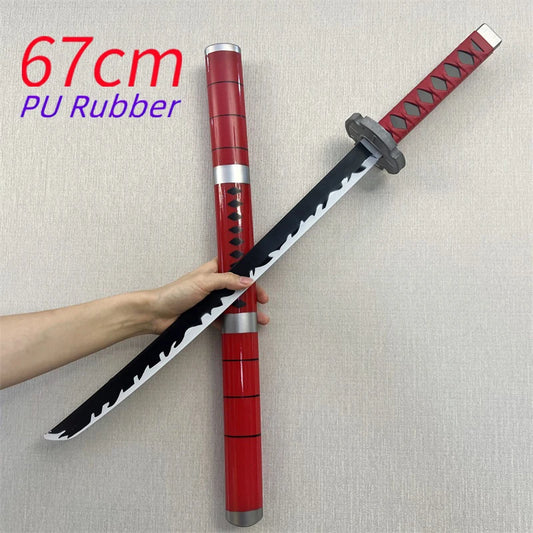 One Piece-cosplaykatana – Zoro’s zwaard Sandai Kitetsu (67cm, PU-schuim)