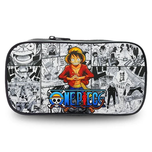 One Piece-etui – Luffy in zwart-wit mangastijl