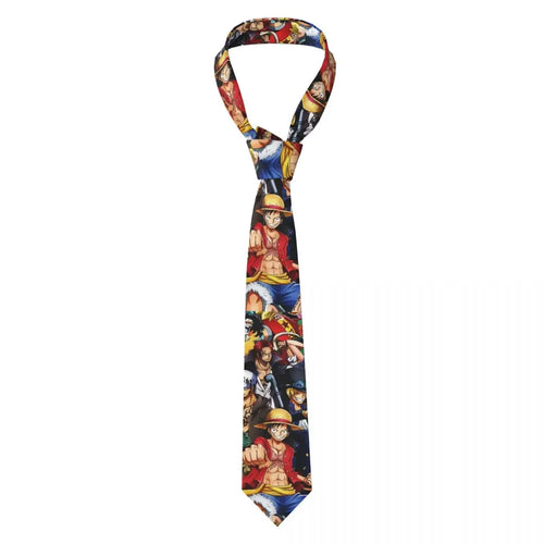 One Piece-stropdas – Piratencollage in Kleur