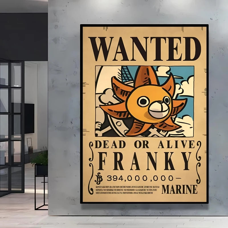 One Piece Wanted-poster - Franky (de cyborg)