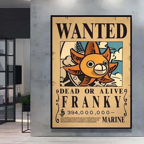 One Piece Wanted-poster - Franky (de cyborg)