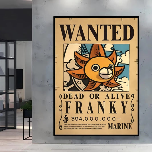 One Piece Wanted-poster - Franky (de cyborg)