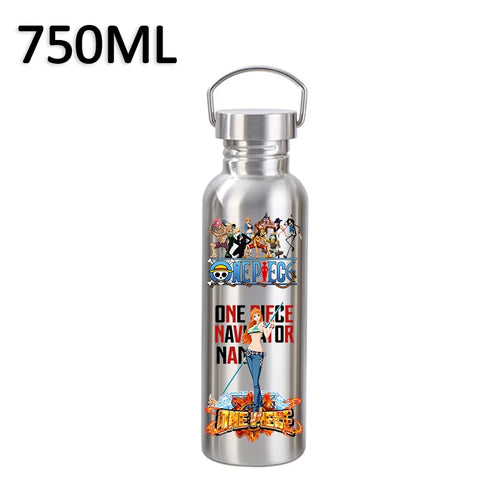 One Piece-drinkfles 750ml – Monkey D. Luffy Manga-illustratie