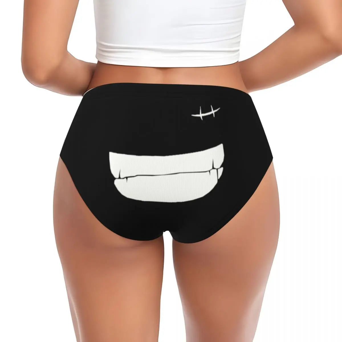 Onderbroek One Piece - Ontwerp met de glimlach van Trafalgar Law (Zwart)