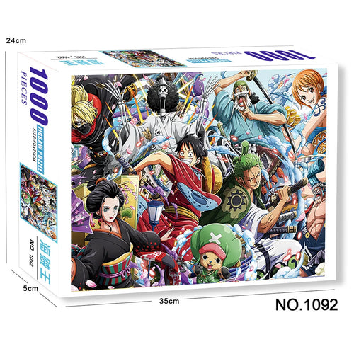 One Piece-puzzel van 1000 stukjes - Artistieke illustratie van de Mugiwara-groep