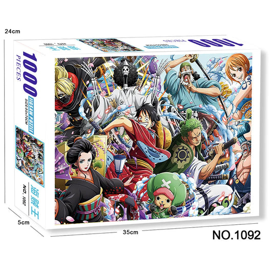 One Piece-puzzel van 1000 stukjes - Artistieke illustratie van de Mugiwara-groep