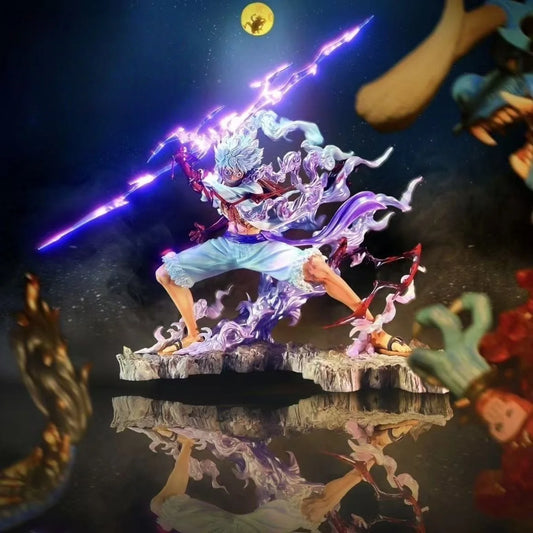 One Piece-figuur - Monkey D. Luffy Gear 4 (paarse aura-effecten)