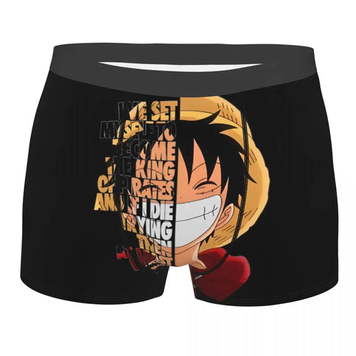 Boxershort - Luffy in profiel, oranje