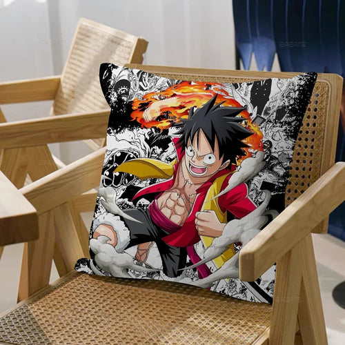 One Piece-kussenhoes - Luffy Gear 4 in gevecht