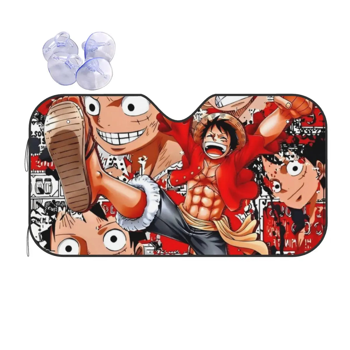 One Piece-zonwering voor de voorruit - Episch duel Luffy vs. Kaido