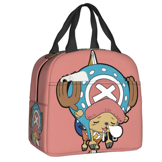 One Piece-koeltas – Tony Tony Chopper in minimalistisch roze