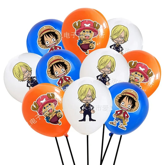 One Piece-ballonnenboeket - portretten van de crew (verschillende kleuren)