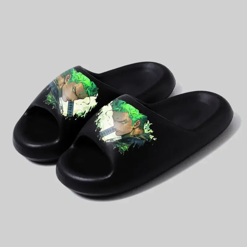 One Piece-slippers - Zoro zwaard groen