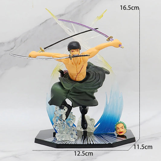 One Piece-figuurtje - Roronoa Zoro in Wano Kuni-stijl (snijeffecten)