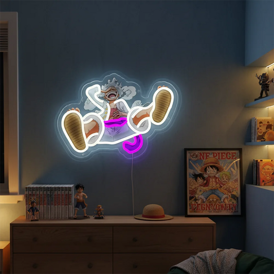 One Piece-neonlamp - Luffy Gear 5 Bevrijding Nika