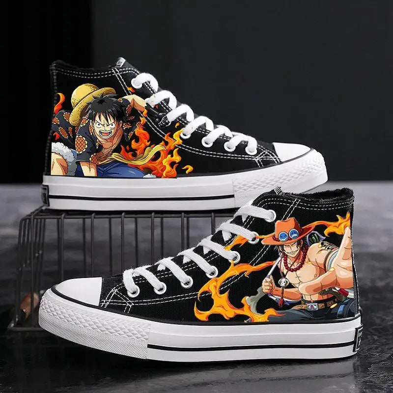 One Piece-sneakers - Sanji zwart